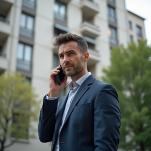 Real estate agent phone system New Jersey agent reviewing SmartCallz dashboard