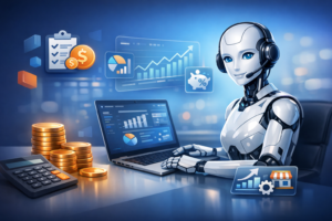 Cost of AI phone agents for small businesses benefits and savings, showcasing efficiency and automation.