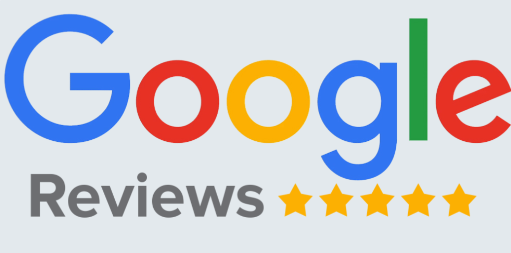 Google reviews for local business listing on a smartphone screen